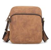 A1069B-Y Crazy Horse Leather Sling Bag Messenger Bag