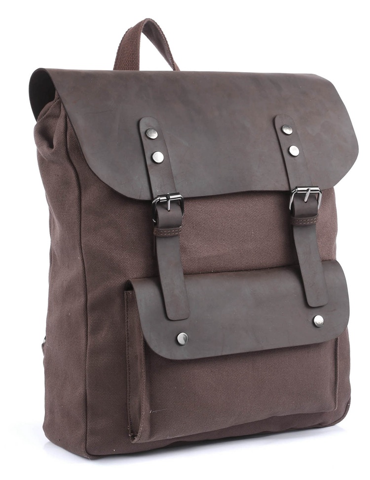 9001C New Style Canvas and leather Men Travel bag Backpack