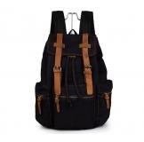 9003A Men Casual Canvas Backpack Rucksack Bookbag Hiking Bag