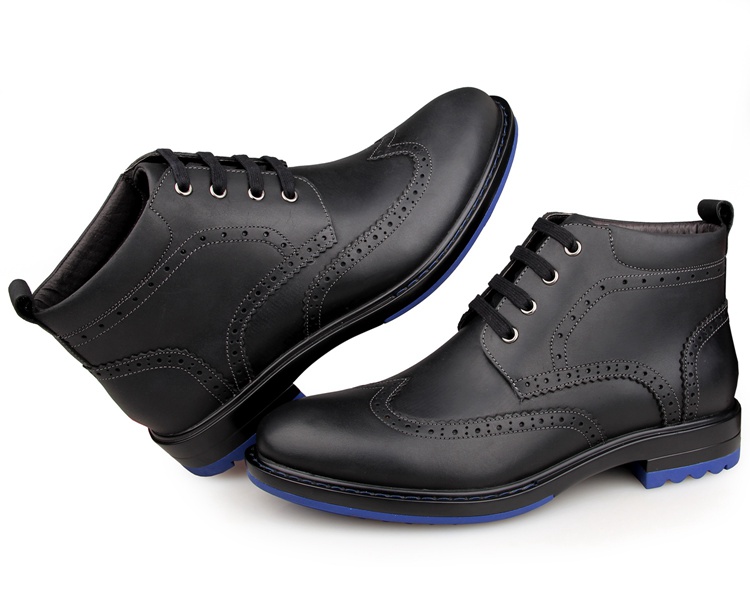 1004A8 Durable Cow Leather America 8 Size Men Leather Shoes