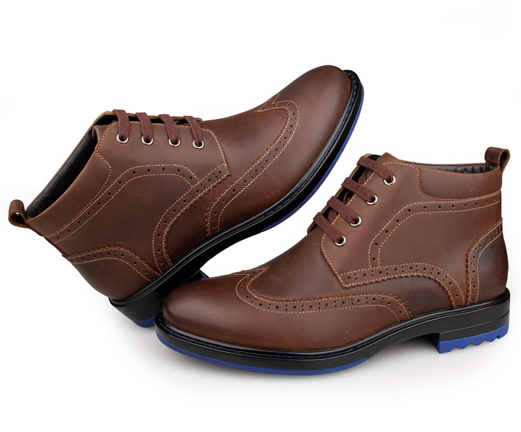 1004C8 Durable Cow Leather America 8 Size Men Genuine Leather Army Boots