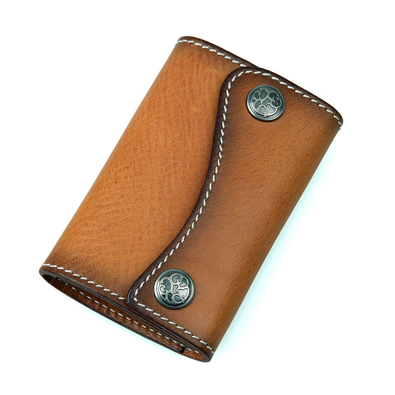 8130B Hot Selling New Products Brown Genuine Leather Car Key Bag Supplier