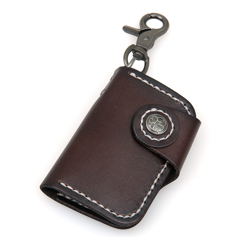 8131Q Chocolate Hot Selling New Products Vegetable Leather Car Key Bag Manufacturer