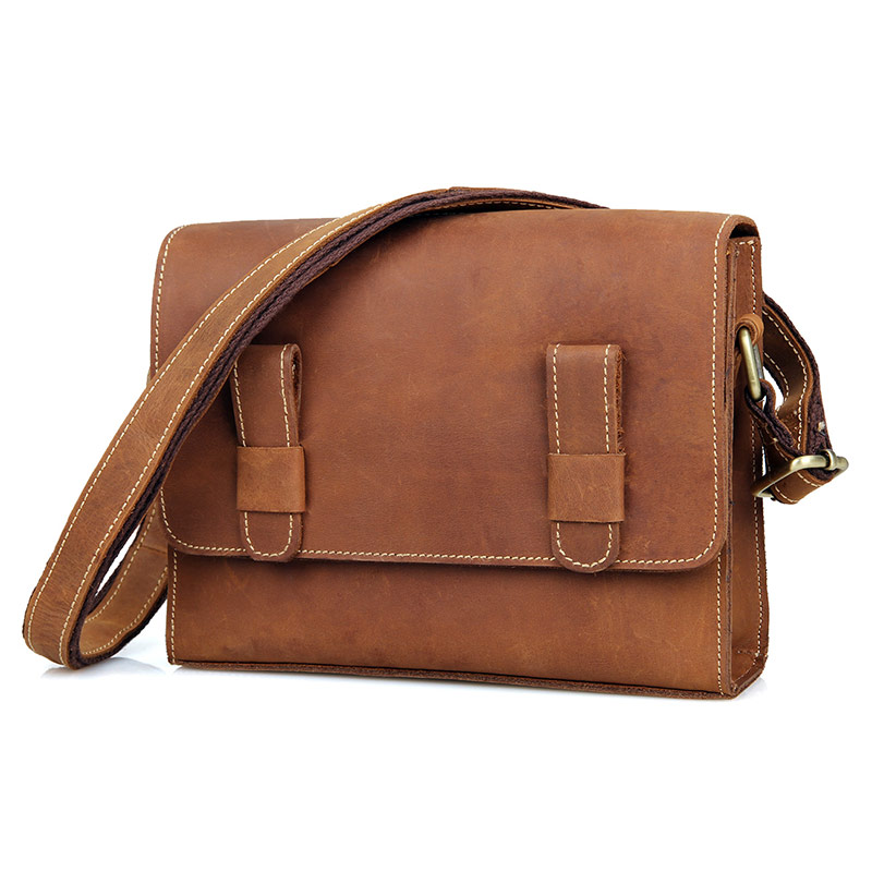 C005B New Design Crazy Horse Leather Classic Sling Bag for Girls