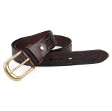 B011Q Hot Selling Promotional Mens Leather Belts 100% Genuine Men's Brand Military Belt Leather 