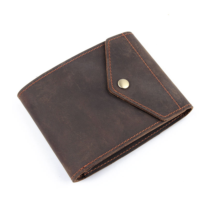8148-1R  Crazy Horse Leather Pocket Wallet 
