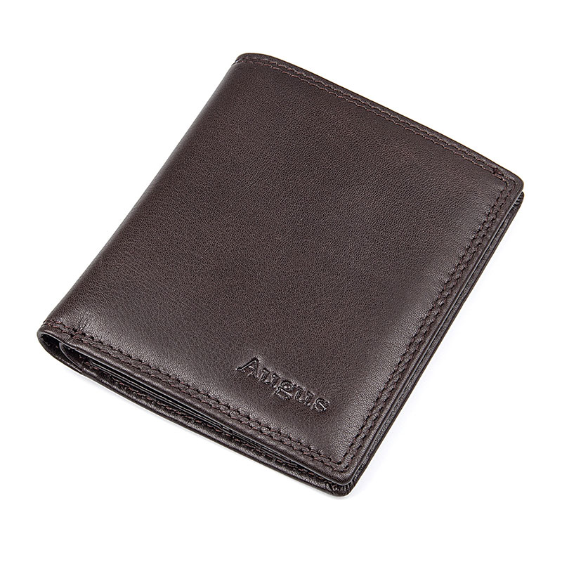 R-8144Q-1 Popular Cow Leather Wallet RFID ID Card Holder 