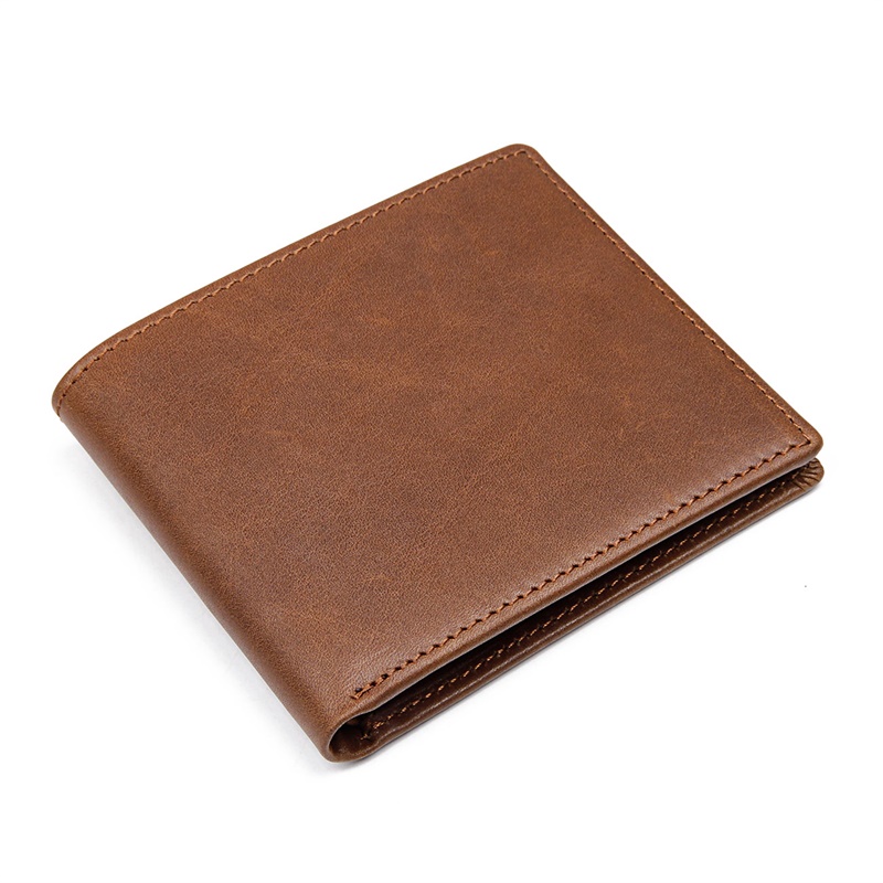 8029B-1 Crazy Horse Leather Wallet Credit Card Holder