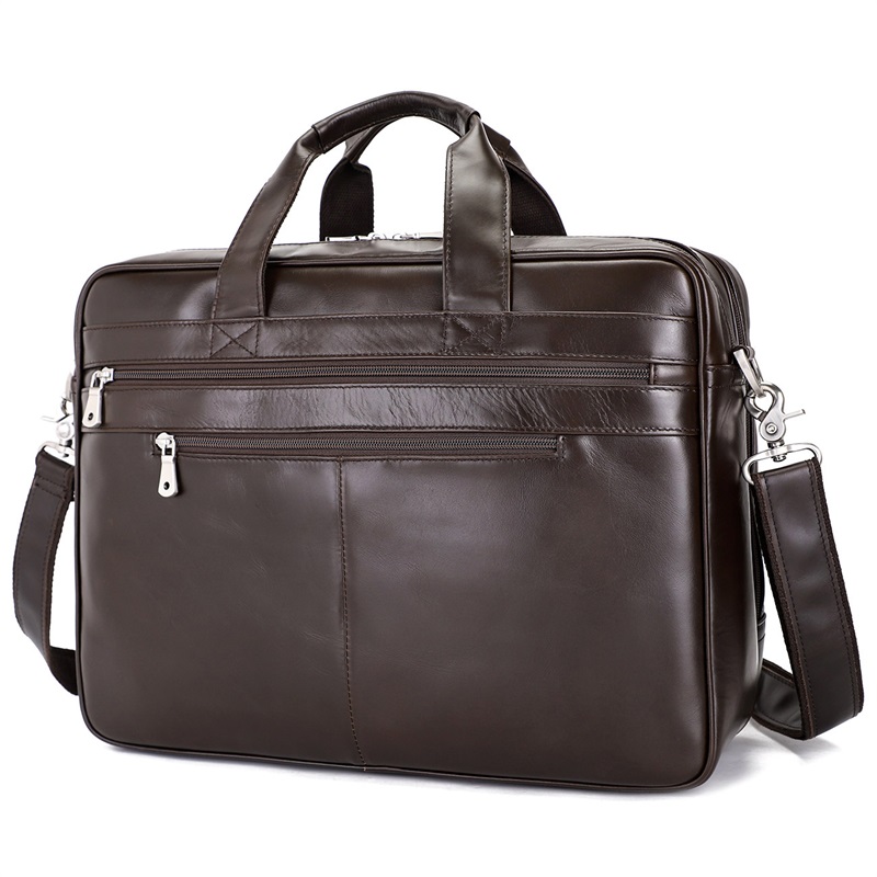 YKK-7319C LEATHER BAG BRIEFCASE HANDBAG MENS TRAVEL BAG