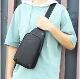 4027A Black Leather Sling Bag 