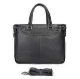 7423A Top Graine Cow Leather Sling Bag for Men Short Laptop Bag